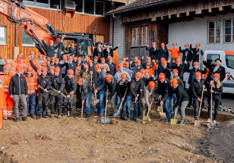 Spatenstich Ersatzneubau Werkhalle